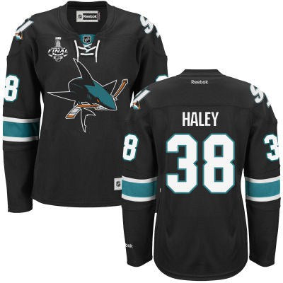 Micheal Haley San Jose Sharks black Third jersey