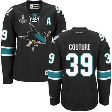 Logan Couture San Jose Sharks black Third jersey