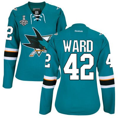 Joel Ward San Jose Sharks teal Home jersey
