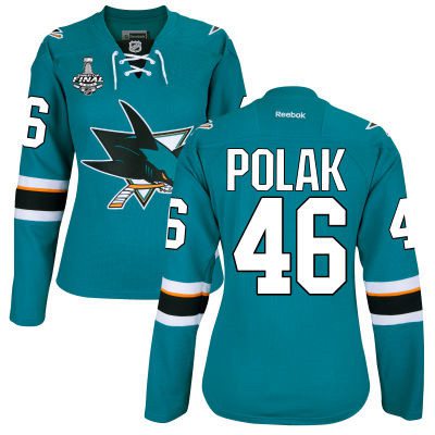 Roman Polak San Jose Sharks teal Home jersey