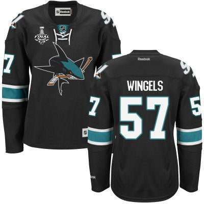 Tommy Wingels San Jose Sharks black Third jersey