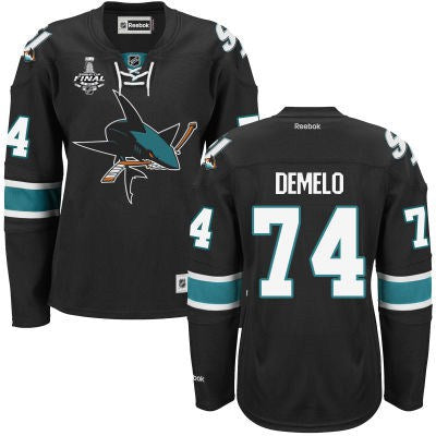 Dylan DeMelo San Jose Sharks black Third jersey