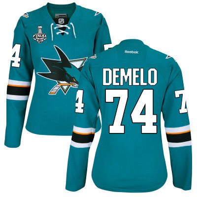 Dylan DeMelo San Jose Sharks teal Home jersey