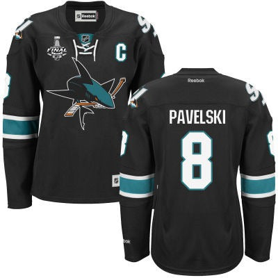Joe Pavelski San Jose Sharks black Third jersey