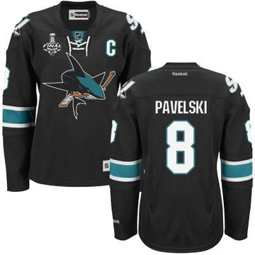 Joe Pavelski San Jose Sharks black Third jersey