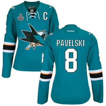 Joe Pavelski San Jose Sharks teal Home jersey