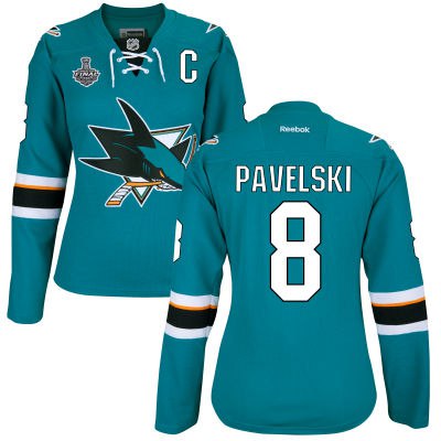 Joe Pavelski San Jose Sharks teal Home jersey