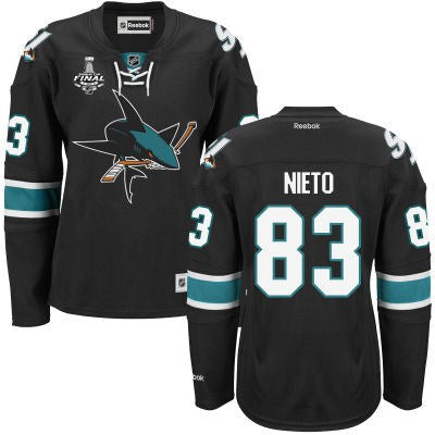 Matt Nieto San Jose Sharks black Third jersey