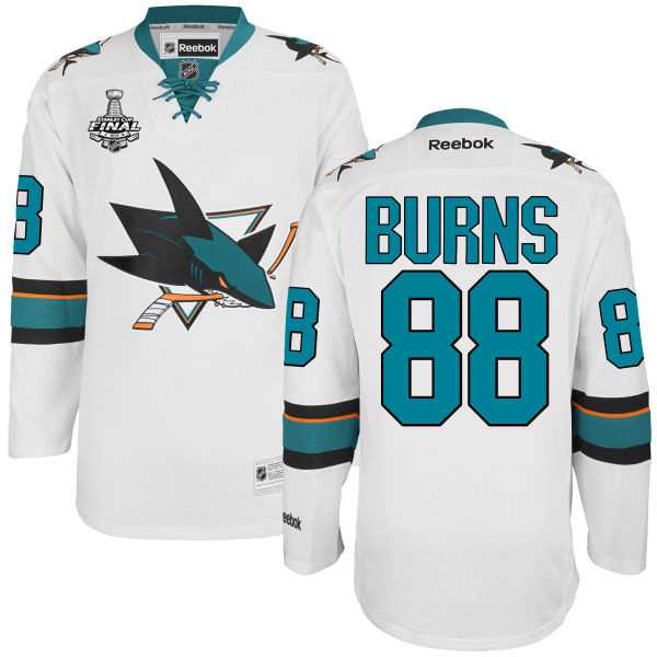 Brent Burns San Jose Sharks white Away jersey
