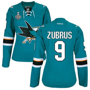 Dainius Zubrus San Jose Sharks teal Home jersey