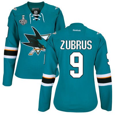 Dainius Zubrus San Jose Sharks teal Home jersey