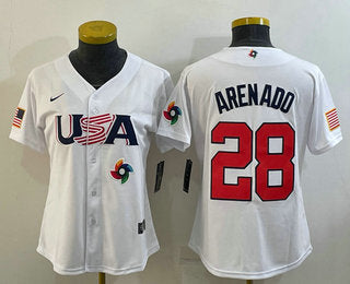 USA Nolan Arenado USA Baseball white Replica jersey