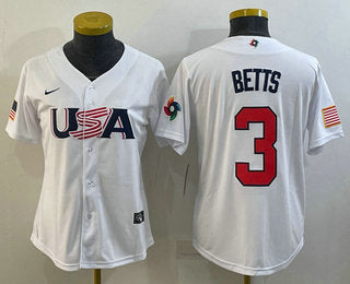 USA Mookie Betts USA Baseball white Replica jersey