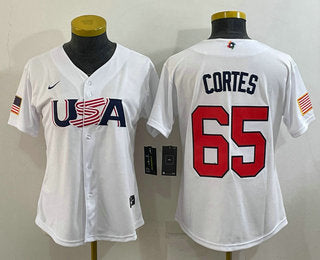 USA Nestor Cortes USA Baseball white Classic jersey