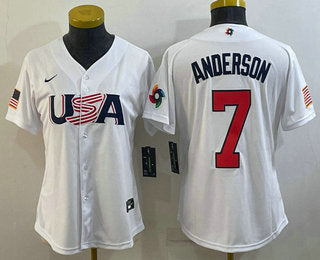 USA Tim Anderson USA Baseball white Classic jersey
