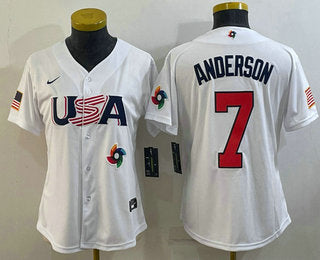 USA Tim Anderson USA Baseball white Classic jersey