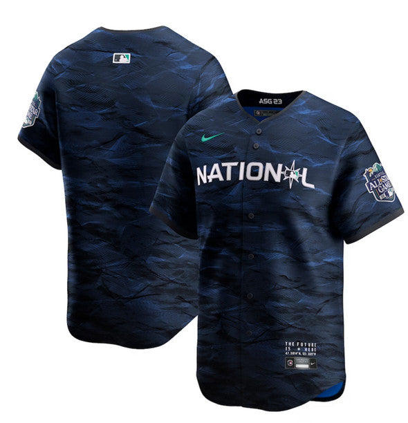 Custom MLB All-Star royal jersey