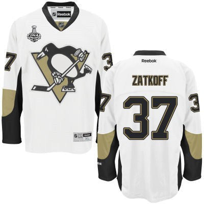 Jeff Zatkoff Pittsburgh Penguins white Away jersey