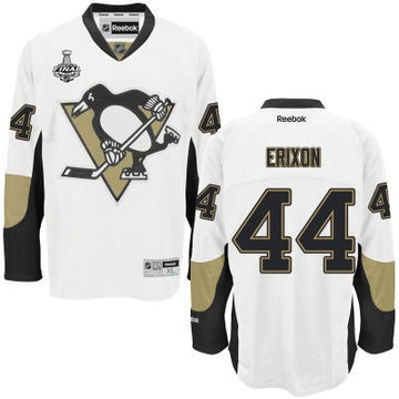 Tim Erixon Pittsburgh Penguins white Away jersey