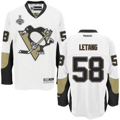 Kris Letang Pittsburgh Penguins white Away jersey