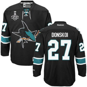 Joonas Donskoi San Jose Sharks black Third jersey