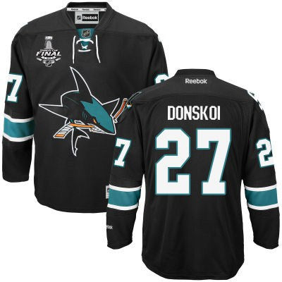 Joonas Donskoi San Jose Sharks black Third jersey