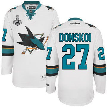 Joonas Donskoi San Jose Sharks white Away jersey