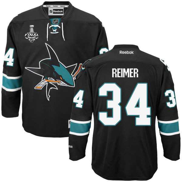 James Reimer San Jose Sharks black Third jersey