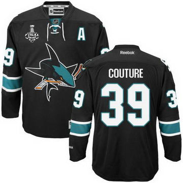 Logan Couture San Jose Sharks black Third jersey