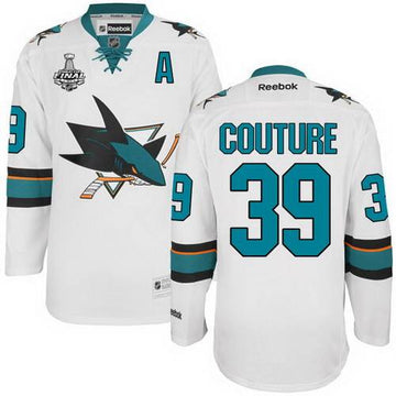Logan Couture San Jose Sharks white Away jersey