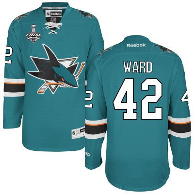 Joel Ward San Jose Sharks teal Home jersey
