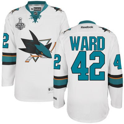 Joel Ward San Jose Sharks white Away jersey