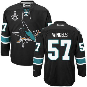 Tommy Wingels San Jose Sharks black Third jersey