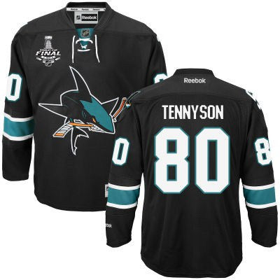 Matt Tennyson San Jose Sharks black Third jersey