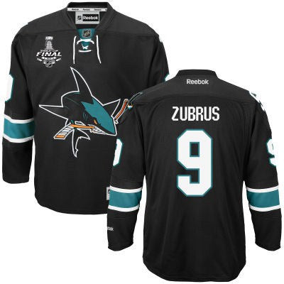 Dainius Zubrus San Jose Sharks black Third jersey