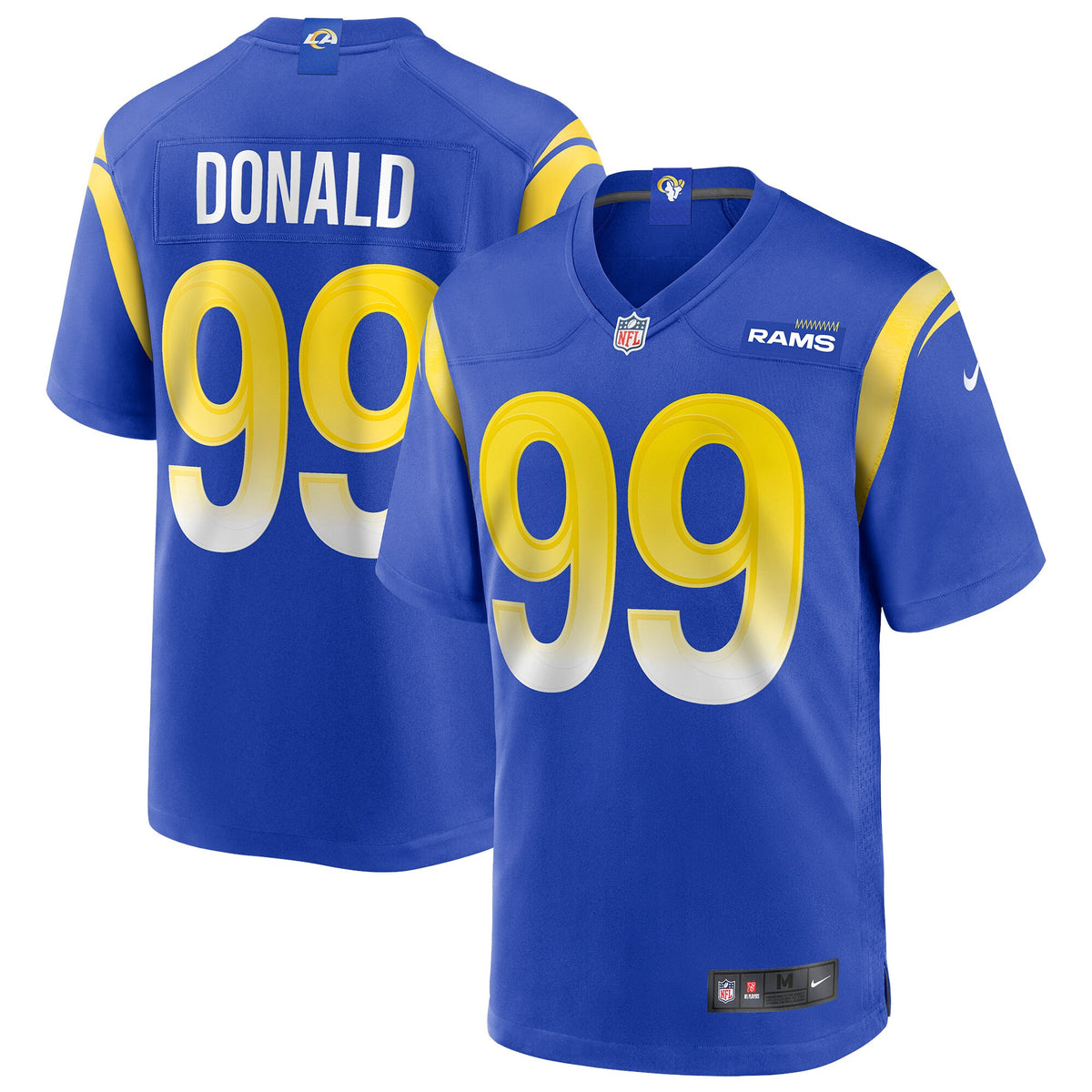 Aaron Donald Los Angeles Rams royal Game jersey