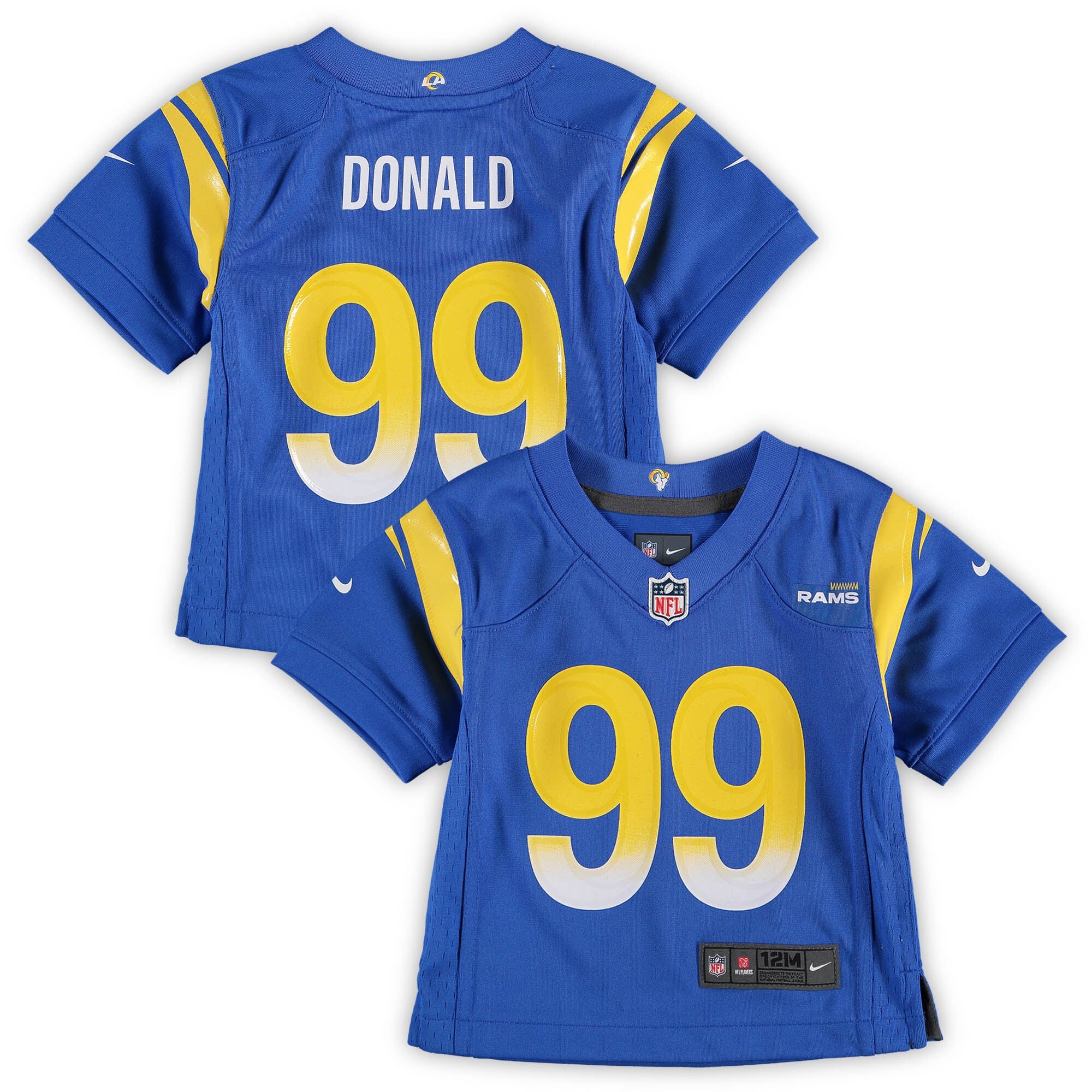Aaron Donald Los Angeles Rams royal jersey