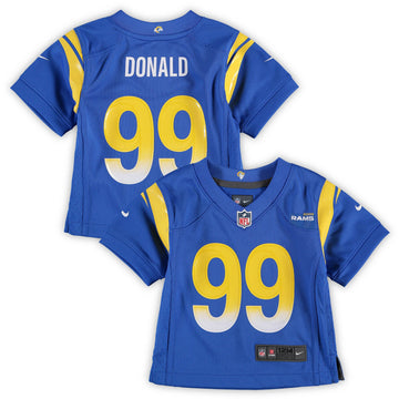 Aaron Donald Los Angeles Rams royal jersey