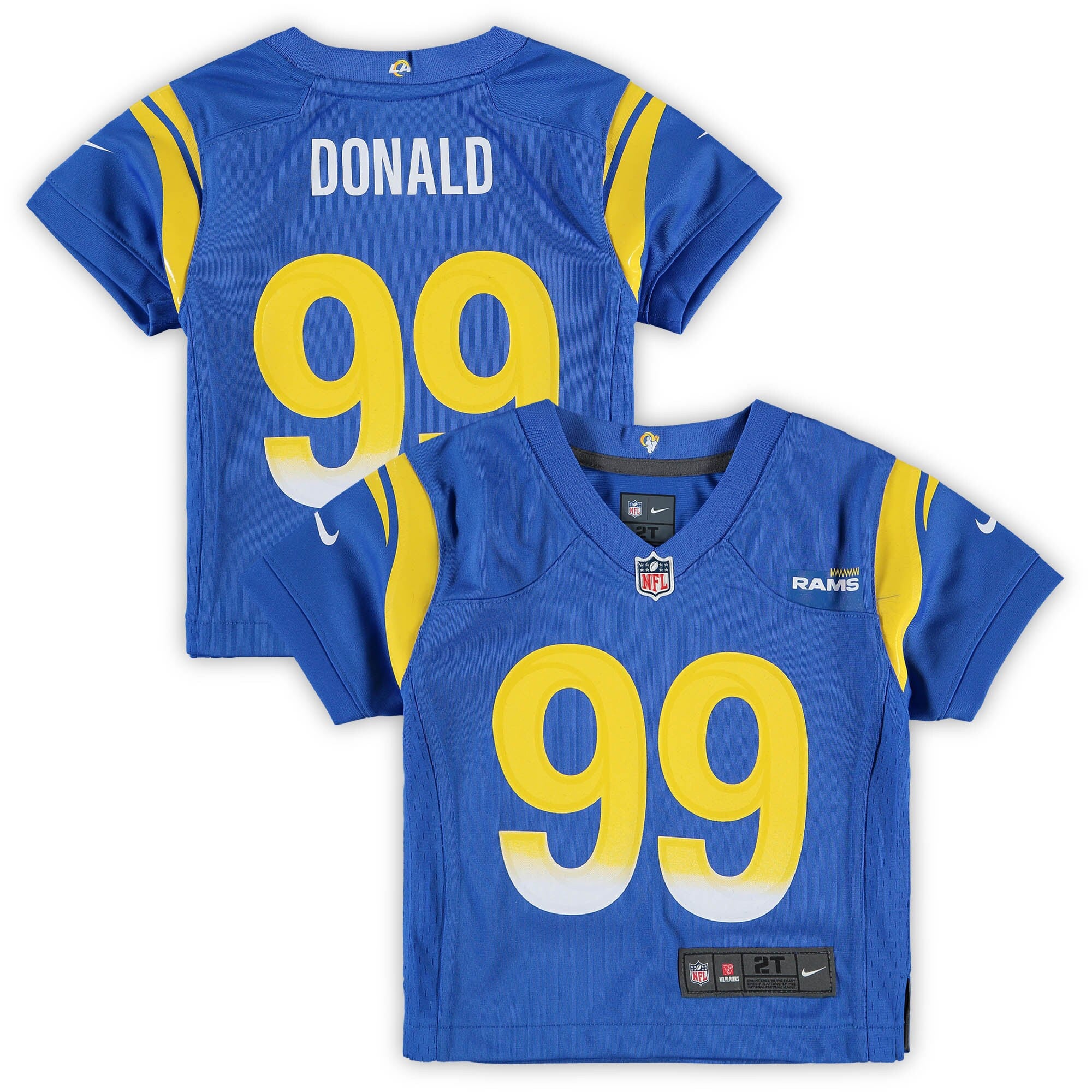 Aaron Donald Los Angeles Rams royal jersey