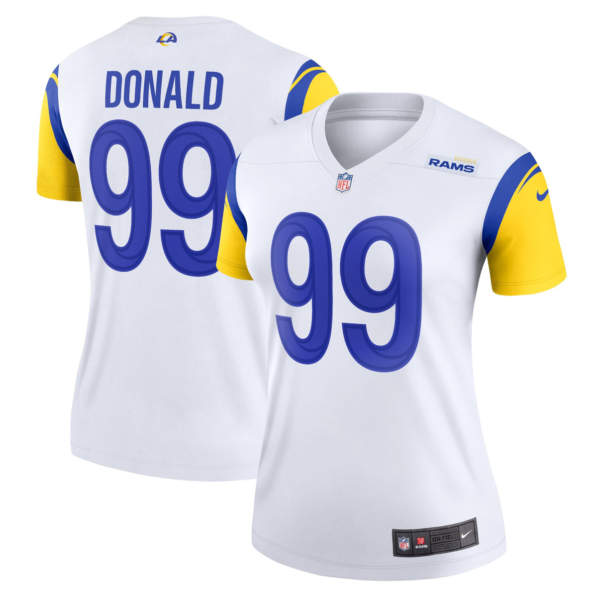Aaron Donald Los Angeles Rams white Legend jersey