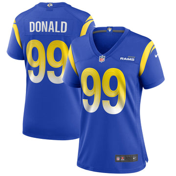 Aaron Donald Los Angeles Rams royal jersey