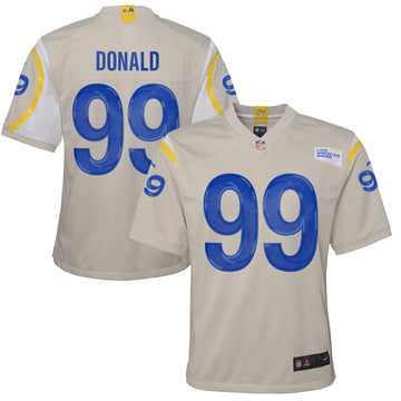 Aaron Donald Los Angeles Rams cream jersey
