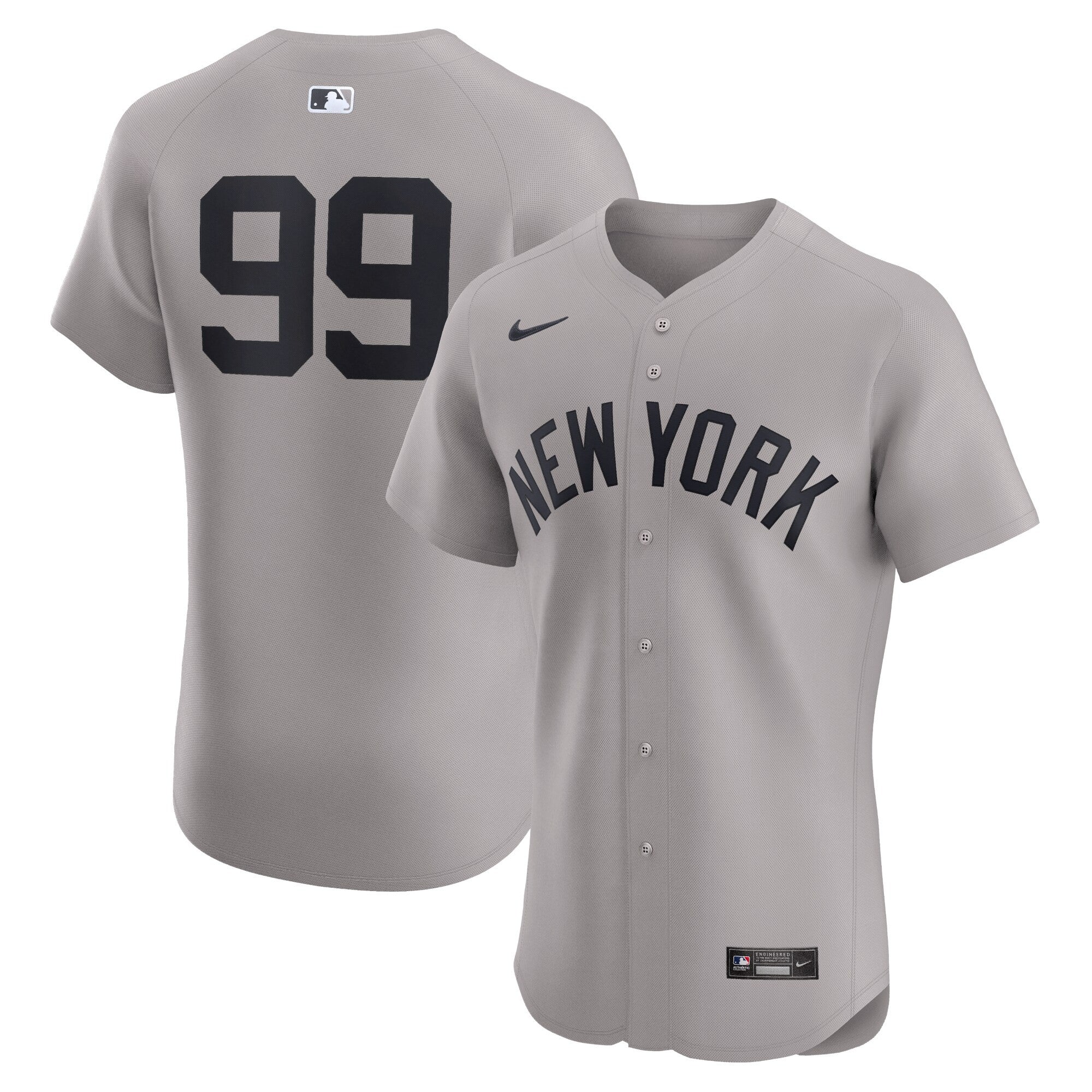 Aaron Judge New York Yankees gray Elite jersey