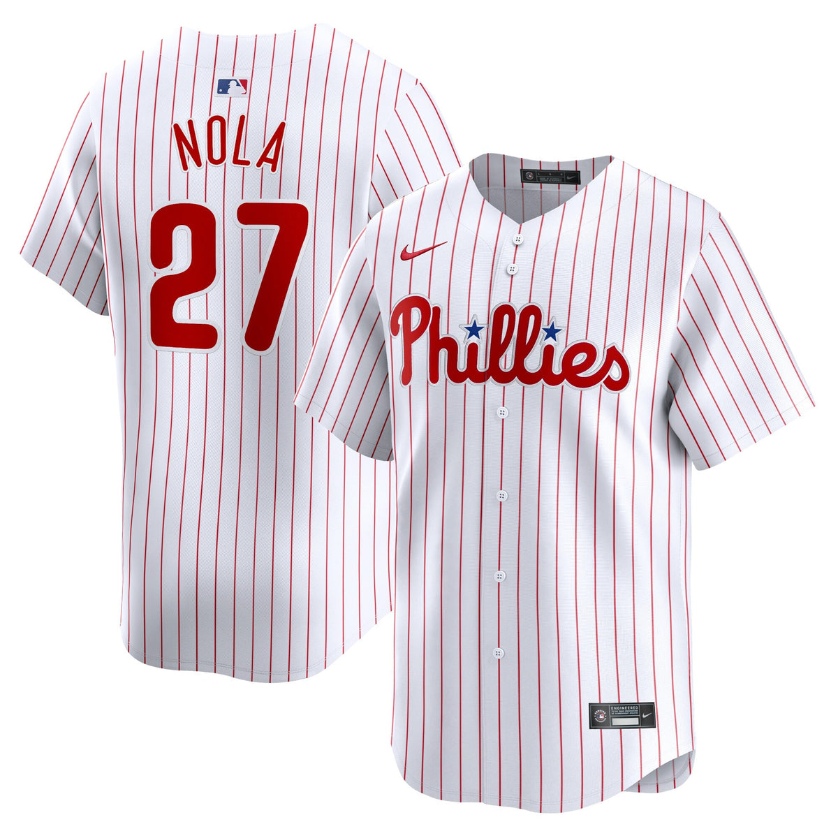 Aaron Nola Philadelphia Phillies white Limited jersey