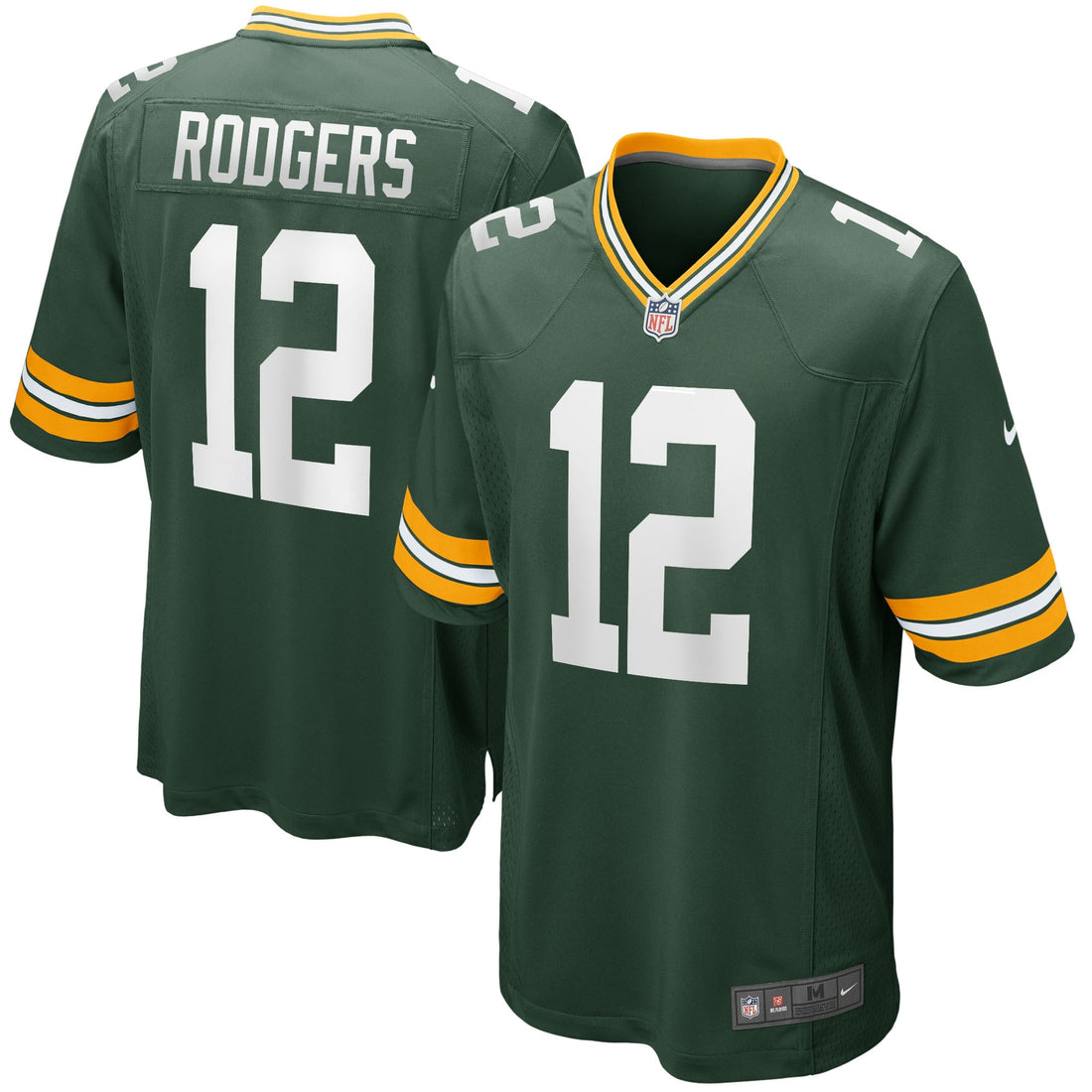 Aaron Rodgers Green Bay Packers green Game jersey