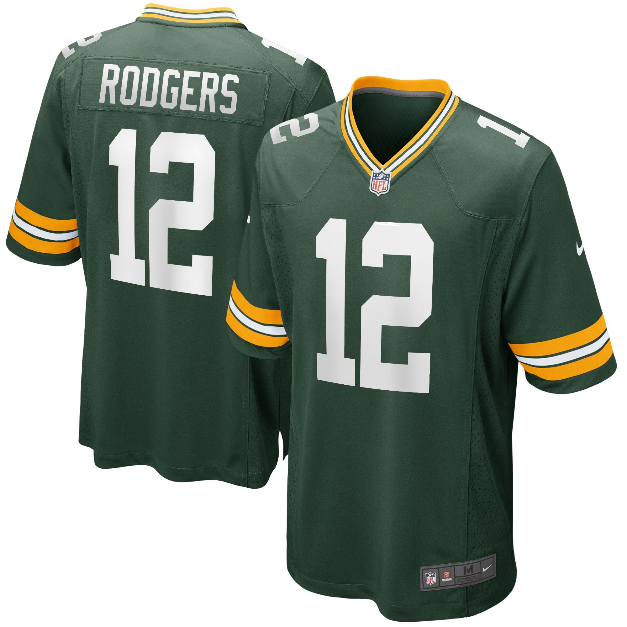 Aaron Rodgers Green Bay Packers green Game jersey