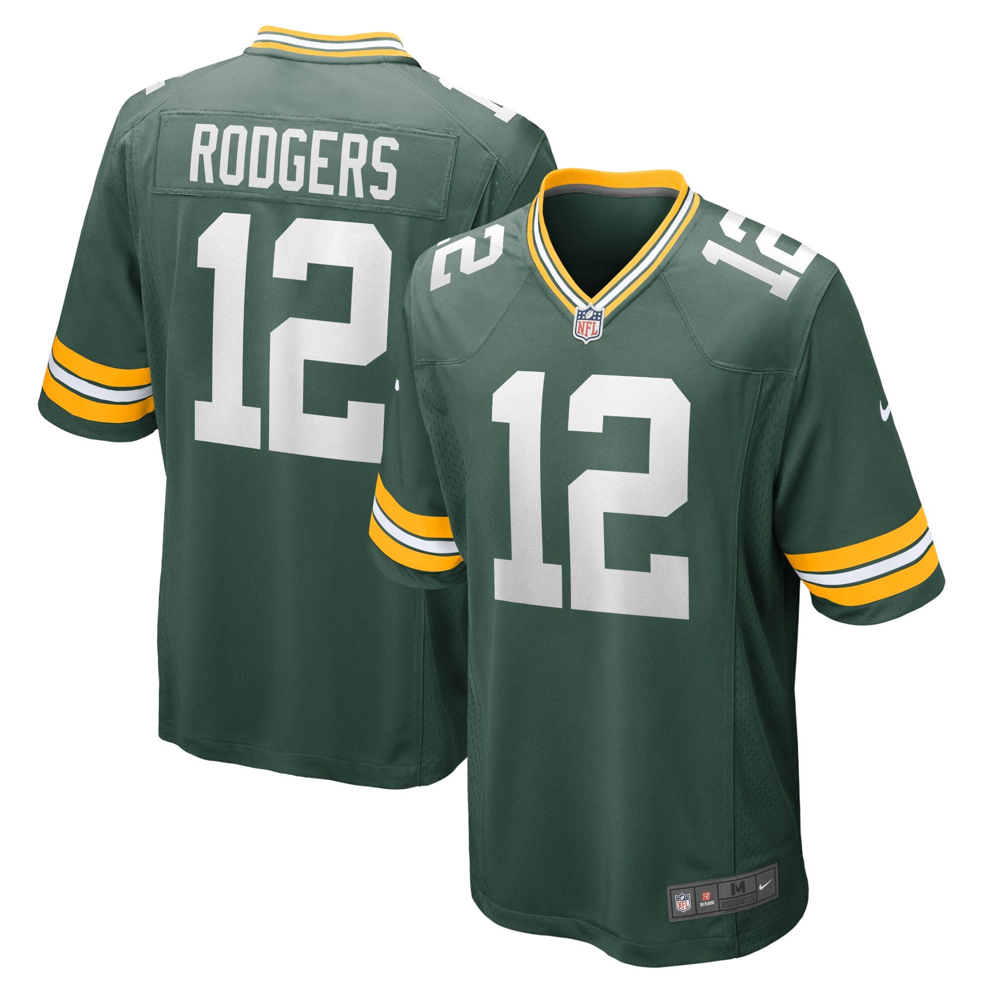 Aaron Rodgers Green Bay Packers green Game jersey