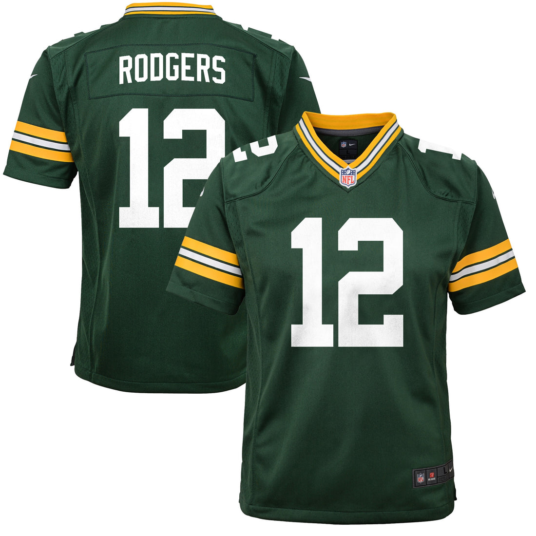Aaron Rodgers Green Bay Packers green jersey