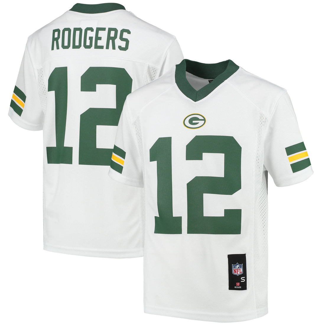 Aaron Rodgers Green Bay Packers white jersey