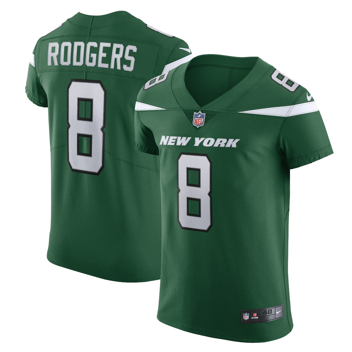Aaron Rodgers New York Jets green Vapor jersey